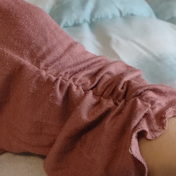 Victor Alfaro mauve ruffle front cardigan - Picture 7 of 8